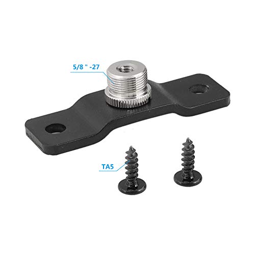 CAMVATE 5/8'' Male to 1/4'' Female with Pedestal for Microphone Adapter (Pack of 2) - size: 1.18 in x 3.15 in x 0.87 in (Pack of 2)