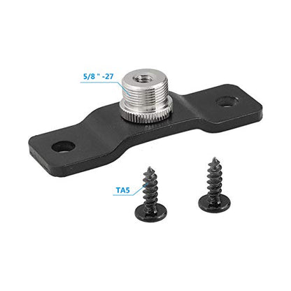 CAMVATE 5/8'' Male to 1/4'' Female with Pedestal for Microphone Adapter (Pack of 2) - size: 1.18 in x 3.15 in x 0.87 in (Pack of 2)