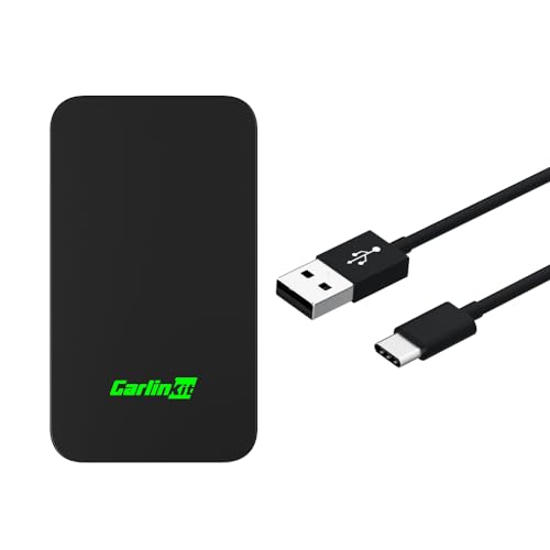 Carlinkit 5.0 Wireless CarPlay/Android Auto Adapter USB for Factory Wired Cars (Model Year: 2015 to 2026), Convert Wired Apple CarPlay & Android Auto to Wireless Dongle, Fit in-Dash Navigation