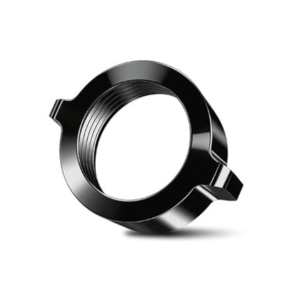 2 Set of 17mm Ball Head Adapters Nut for Vehicle Phone Mount Brackets Windshield Suction Cup Stand Aluminum Screw Nut Cap Pad Car Phone Holder Accessories - color: Black