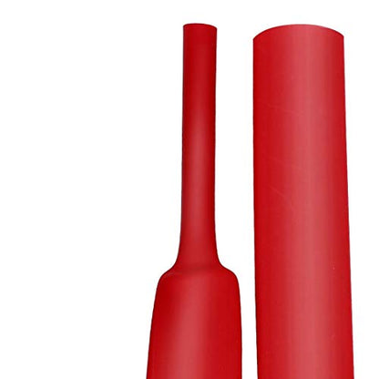 Dual Wall Heat Shrink Tubing 3:1 Ratio Heat Activated Adhesive Glue Lined Marine Shrink Tube Wire Sleeving Wrap Protector Red 4Ft (Dia 19.1mm (3/4") Red) - color: Dia 19.1mm (3/4") Red