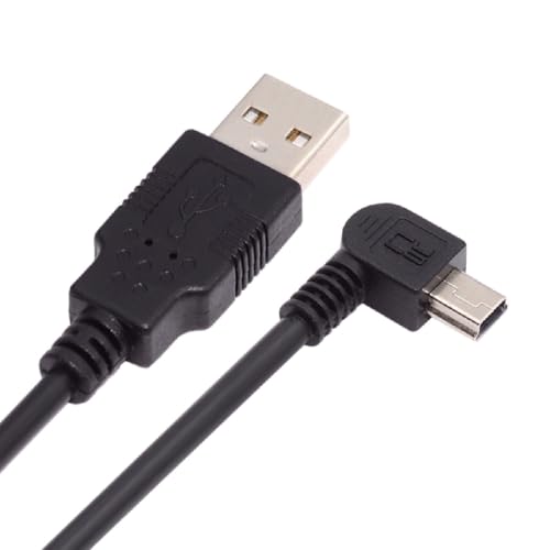 cablecc Mini USB B Type 5pin Male Left Angled 90 Degree to USB 2.0 Male Power Data Cable 1.8M - style: Left Angled 1.8M