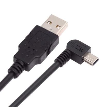 cablecc Mini USB B Type 5pin Male Left Angled 90 Degree to USB 2.0 Male Power Data Cable 1.8M - style: Left Angled 1.8M