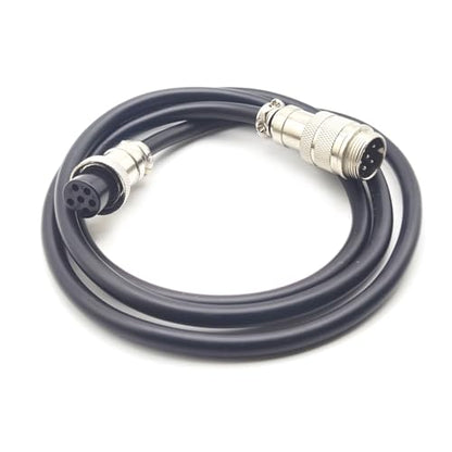 GX16 6 Pin Cable Male to Female Head Aviation Cordset, GX16 6 Pin Panel Mount Circular Metal Aviation Connector Adapter Male to Female（5Meter） - size: 16.4ft