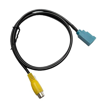 Aftermarket Radio Rear View Camera Adapter Harness, Fakra Z Female to RCA Female Backup Camera Cable, Compatible with Select Mercedes-Benz/Volvo Factory Navigation Radio Systems, 31.5 Inches - style: Fakra Z Female to RCA Female-31.5 inches