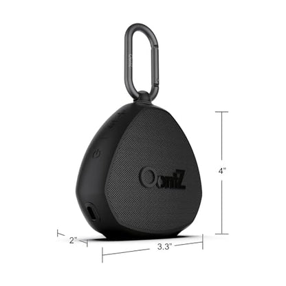 OontZ Angle Clip Portable Bluetooth Speaker, 5W, 12-Hour Playtime, IPX7 - color: Black-Clip