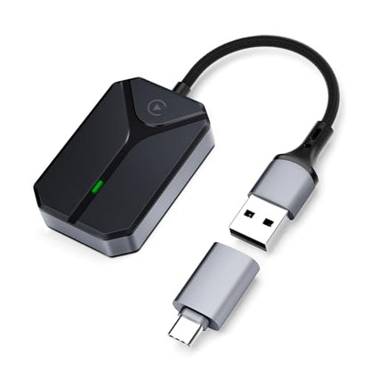 Wireless CarPlay Adapter for iPhone, 2026 Wired to Wireless CarPlay Dongle, Plug & Play USB-C Adapter, 5.8GHz WiFi, Bluetooth 5.3, Auto Connect, Low Latency, for Cars 2015+