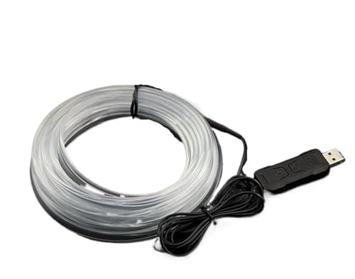 1/2/3/4/5M Car Interior RGB LED Light Strip Ambient Neon Invisible Light USB Fiber Optic Atmosphere Lamp Support APP Control(4 Meters) - size: 4 meters