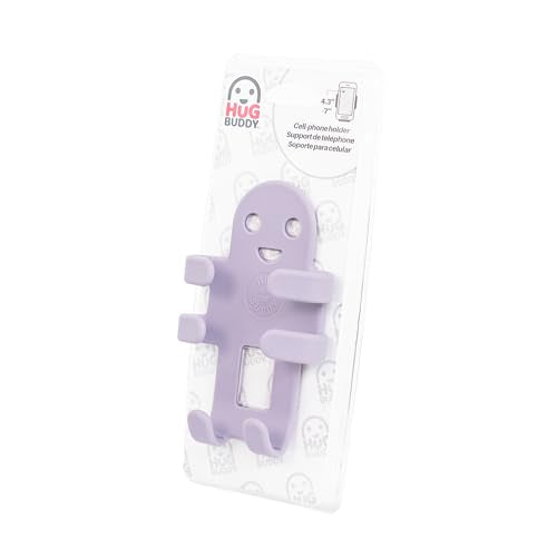 Hug Buddy Air Vent Universal Car Cell Phone Holder, Adjustable, Mount Compatible with iPhone, Samsung Galaxy, LG, Google, Nexus 5X, and Most Smartphones, Lovely Lavender - color: Lovely Lavender