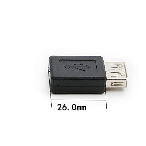 3 Pack USB 2.0 A Female to USB Micro Female Adapter Converter