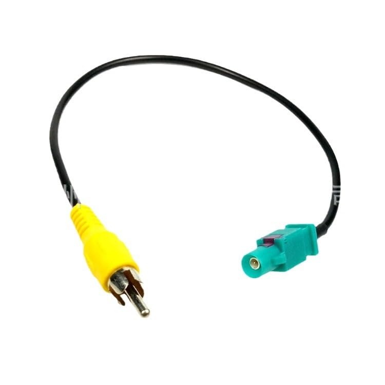 Reversing Camera Adaptor Cable Fakra to RCA, Vehicle Navigation Video Radio Stereo Audio System Adapter Lead Replacement for Cars with Navigation System NX with Touchscreen