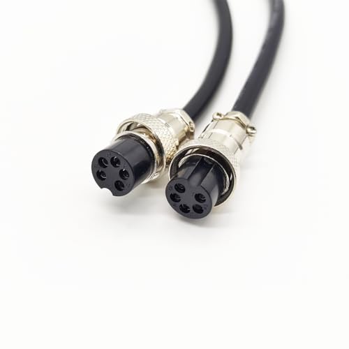 GX16 5 Pin Cable Double Female Head Aviation Cordset, GX16 5 Pin Panel Mount Circular Metal Aviation Connector Adapter Female to Female 20AWG（10Meter） - size: 32.8ft
