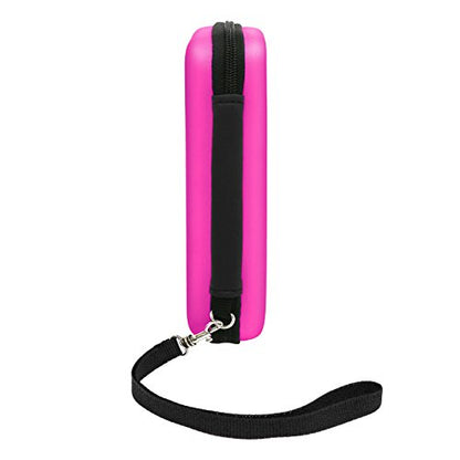 ADVcer 3DS Case, EVA Waterproof Hard Shield Protective Carrying Case with Detachable Hand Wrist Strap Compatible with Nintendo 3DS, 3DS XL, New 3DS, DSi, DSi XL, DS, DS Lite (Fuchsia) - color: Fuchsia