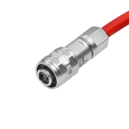 Alvin's Cables BMPCC 4K Power Cable, D-tap to 2 Pin Female Ultra Soft Coiled Cable for Blackmagic Pocket Cinema Camera 4K/ 6K - color: Coiled Red