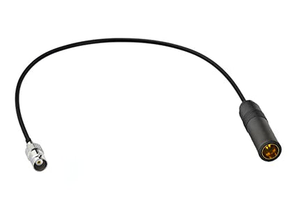 BNC Female to AM/FM Female Adapter RG174 Coax Cable 12 inches Pigtail Jumper RF coaxial Cable for Radio Antenna - color: BNC Female to AM/FM Female