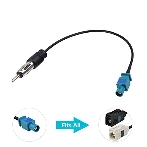 Bingfu Universal Vehicle Car Stereo FM AM Radio Antenna Adapter Cable (2-Pack) Fakra Z Male Female to DIN Plug Connector Cable for Car Stereo Audio HD Radio Head Unit CD Media Player Receiver - color: Antenna Adapter Kit