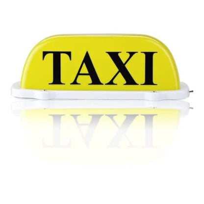 Taxi Sign USB Rechargeable Battery Taxi Top Light Roof Taxi Driver Sign with Magnetic Base Waterproof Taxi Sign Light Yellow