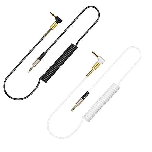 3.5mm Aux Audio Cable 1/8 Stereo Aux Cable for Car, [3 Pack] 90 Degree Right Angle Aux Cable 3.5mm Male to Male Audio Cable Stereo Auxiliary Cable - White,Black,Red