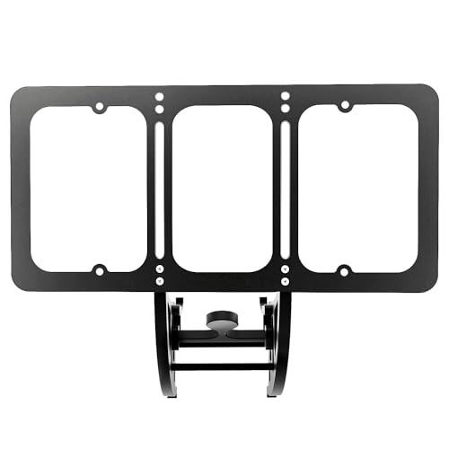 Tesla Model X (2022-2024) License Plate Mount - (NOT Plastic) - Anti-Theft, Height-Adjustable & NO Drilling Front License Plate Mounting Bracket Kit (Improved Version) - size: Model X (2022-2025 June）
