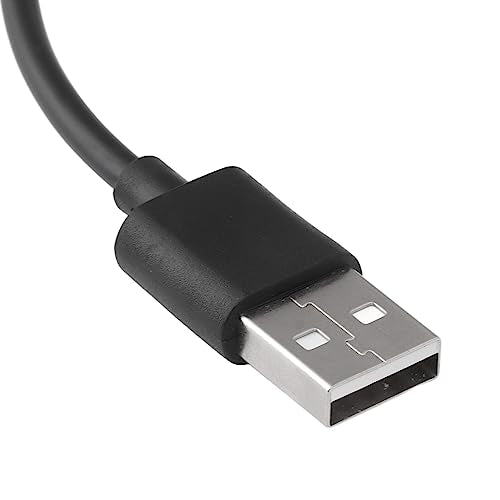 BORDSTRACT 5 Pcs Male to Female USB Extension Cable, 2 Pin 30cm/11.8in High Speed USB Extension Cable with ON Off Switch Button for Mouse Keyboard Driving Recorder LED Lights Black