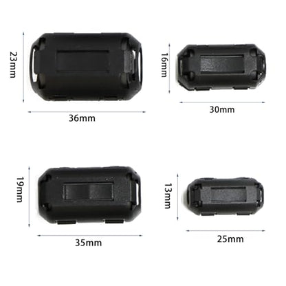 Clip-on Ferrite Choke Core 20 Pcs - Ferrite Bead RFI EMI Noise Suppressor