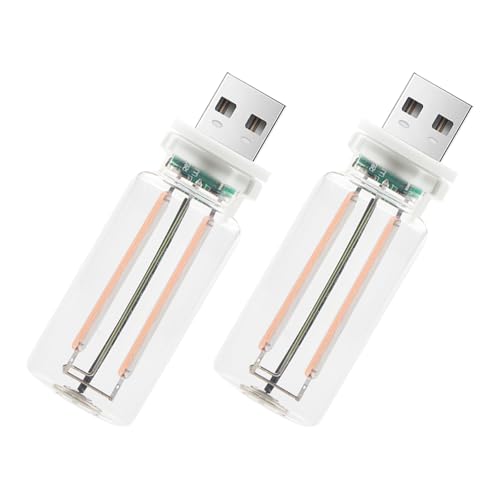 2Pcs Car USB Night Lights, Touch Control Car Interior Ambiance Lights Portable Mini Glass Bottle LED Bulb Night Lights Suitable for Vehicles, Bedrooms, Camping, and Holiday Decorations（Purple） - color: purple, size: 4pcs-DS-purple