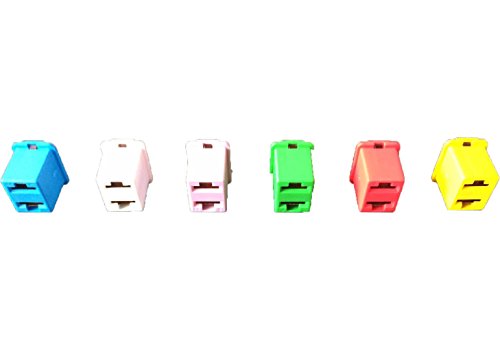 Truck Upfitters 30pcs Automotive Fuses Assortment Kit | Low Profile Auto Fuses for Pickup Trucks, Cars, SUVs | J Case Box Shaped Car Fuse Kit | 20A, 25A, 30A, 40A, 50A, 60 Amp Fuse (5 Each)