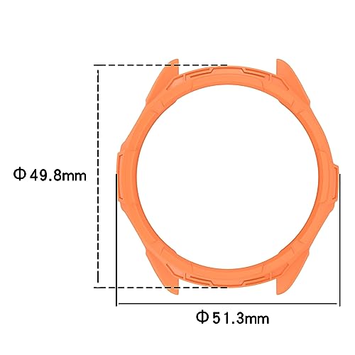 Case Compatible with Garmin epix Pro (Gen 2) 47mm,TPU Screen Cover Anti-Scratch Bumper Frame Replacement Protective Case for Epix Pro 47mm (Orange) - color: Orange
