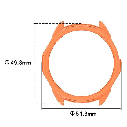 Case Compatible with Garmin epix Pro (Gen 2) 47mm,TPU Screen Cover Anti-Scratch Bumper Frame Replacement Protective Case for Epix Pro 47mm (Orange) - color: Orange