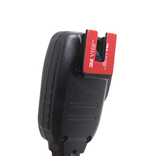 CB Mic Holder Mobile Radio Microphone Hang Up Clip for Yaesu Icom Vexter Motorola Kenwood MH48 MH36 HMN3596 HM133V HLN9073 GM300/340/950 CM200/300 Metal Hook Stick to Car 2Pack