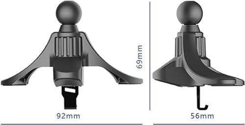 1Pc Black Car Vent Phone Mount,Y-Shaped Mobile Holder Clip,Round Air Outlet Phone Bracket Hands Free Cradle in Vehicle Car Universal Extension Clip,Cell Phone Automobile Cradles,Automobile