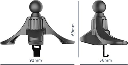1Pc Black Car Vent Phone Mount,Y-Shaped Mobile Holder Clip,Round Air Outlet Phone Bracket Hands Free Cradle in Vehicle Car Universal Extension Clip,Cell Phone Automobile Cradles,Automobile