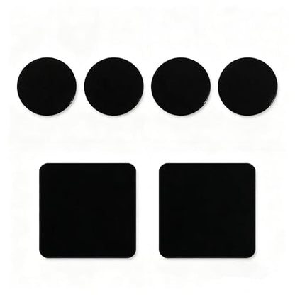 3.15" Double Sided Tape Black Car Mount Dashboard Pad Two Sided Adhesive Suction Cup Mounting Disk Sticky Tack No Traces For Windshield,Dash GPS,Cam Holder,Toys,Tiles,Walls,Craft Poster,Pictures,Party - size: Black 3.15 In Diameter+3.15 In Square