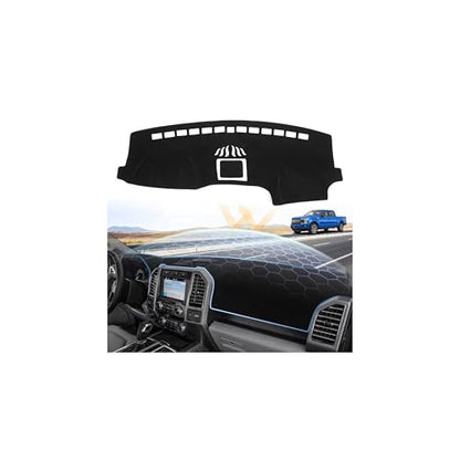 Sunsdrew Dash Cover for Ford F-150 F150 2015-2020 Dashboard Mat Without HUD - size: 15-20 F-150 Dash Cover