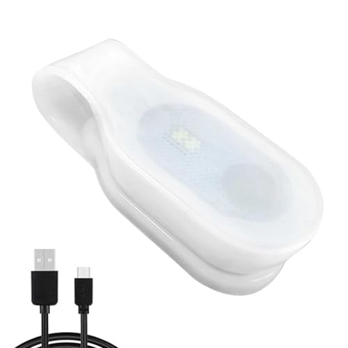 Nurse Nightshift Hands Free Lightweight Emergency LED Flashlight Clip on Flashlight Suitable for Walking Running Pets Outdoor Emergency - color: white+