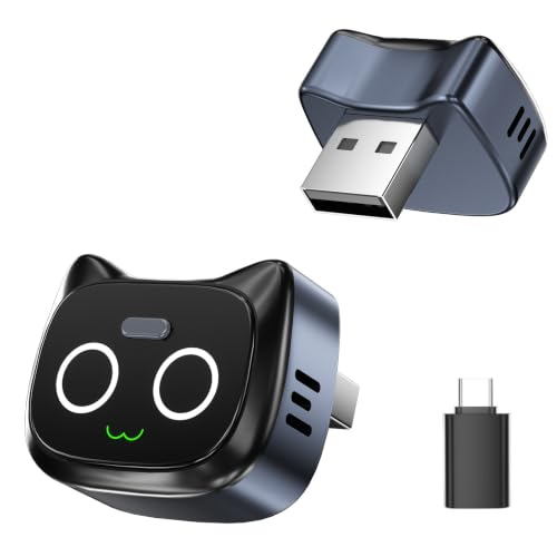2 in 1 Wireless CarPlay and Android Auto Adapter, Easy Setup Plug and Play, Fast Seamless Use Supports 1000+ Cars with Built-in Wired Car Play/Android Auto Compact Design Car Adapter (Black - color: Black