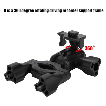 Car Rearview Mirror Dash Cam Holder Universal Fit Metal/Plastic Mount 360° Rotating Bracket for Driving Recorder(Plastic Nut) - style: Plastic Nut
