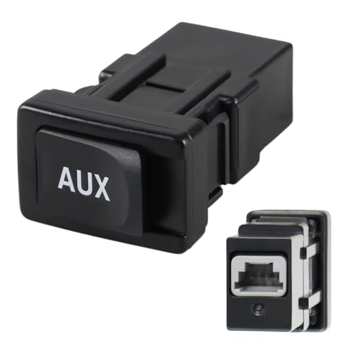 Aux Port Input Auxiliary Jack Audio Stereo Adapter Compatible with Toyota Camry 2007-2008 4Runner RAV4 FJ Cruiser Prius Yaris Lexus LS460 ES350 2007-2010 Replace# 86190-06010 86190-53010
