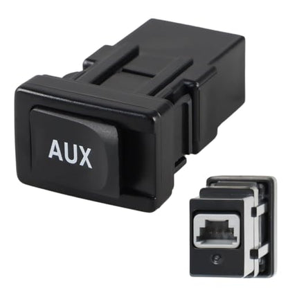 Aux Port Input Auxiliary Jack Audio Stereo Adapter Compatible with Toyota Camry 2007-2008 4Runner RAV4 FJ Cruiser Prius Yaris Lexus LS460 ES350 2007-2010 Replace# 86190-06010 86190-53010