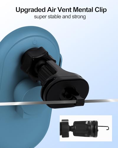 Wireless Car Charger, Phone Mount for Car Wireless Charger Smart Sensor Air Vent, Automatic Clamping Phone Holder Compatible with iPhone 14/13/12/11//XS/XR/8, Samsung S22/S21/S20/Note 20, etc Sea Blue - color: Sea blue