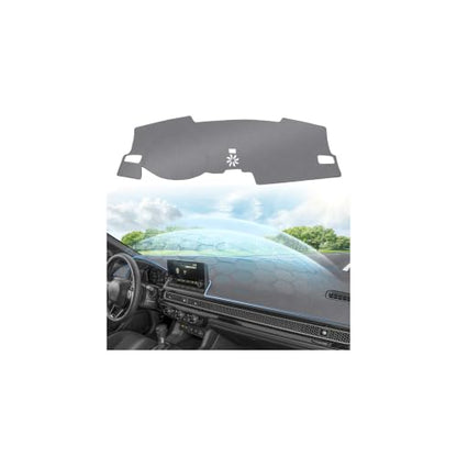 Cartist Gray Dash Cover for 2022-2025 2026 Honda Civic Dashboard Cover Accessories,Anti-Glare Dashboard Cover with UV Protection, Non-Slip Civic Dash Mat - color: 22+Civic(Gray)