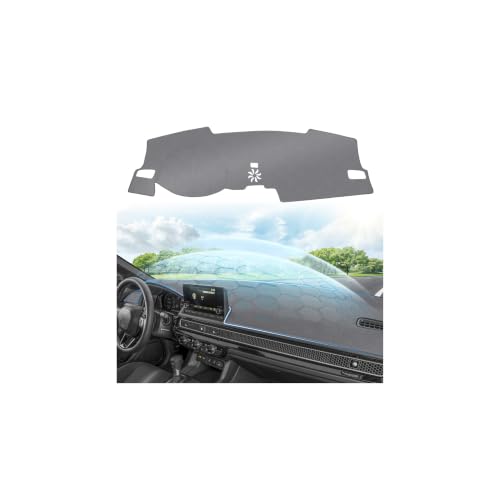 Cartist Gray Dash Cover for 2022-2025 2026 Honda Civic Dashboard Cover Accessories,Anti-Glare Dashboard Cover with UV Protection, Non-Slip Civic Dash Mat - color: 22+Civic(Gray)