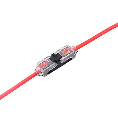 Wire Connectors - Pack of 12 Low Voltage I Tap 1 Pin Connectors Solderless with No Wire-Stripping Required for Mid-Span Branching in Wires Connection 24-20 AWG Cable - style: 2 Way 1 Pin 12 Pack