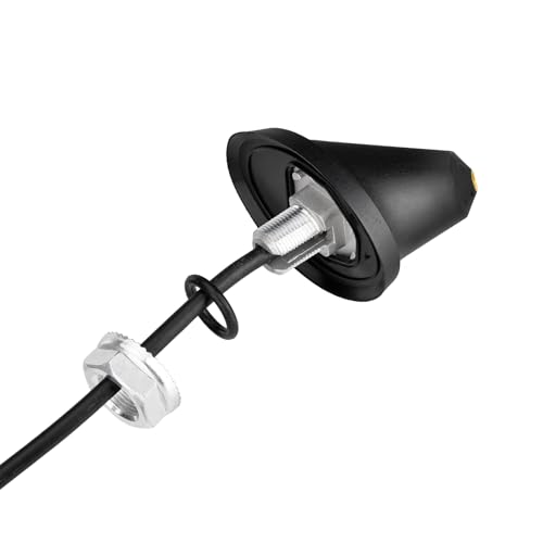 Eightwood Universal AM FM Car Radio Rubber Antenna 7in with Mounting Base - color: antenna mast+base