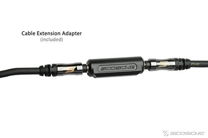 Scosche I335 Hookup 3.5mm Auxiliary Audio Cable 3-foot in Black - size: 3 ft, style: AUX to AUX - Round Cable