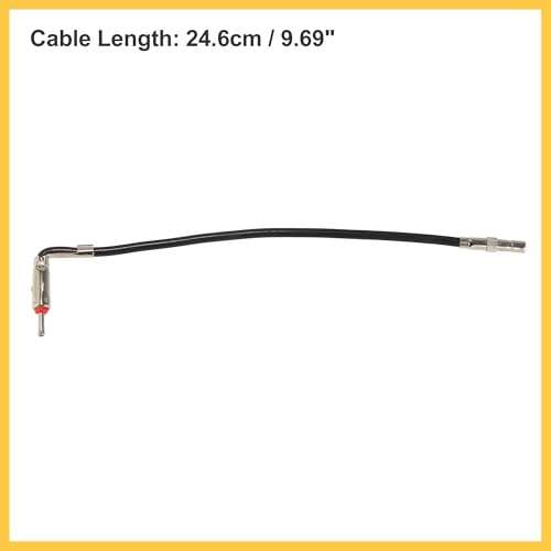Car Radio Antenna 1 Male to 1 Female Adapter Right Angle Plug Cable Stereo Audio for Chrysler for Dodge for Ford for GM for Jeep 40-CR10 Auto Replacement Parts
