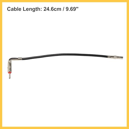Car Radio Antenna 1 Male to 1 Female Adapter Right Angle Plug Cable Stereo Audio for Chrysler for Dodge for Ford for GM for Jeep 40-CR10 Auto Replacement Parts