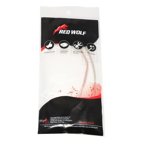 RED WOLF Car Door Speaker Wiring Harness Fit for Ford F150 2011-2014, Mercury Grand Marquis 1998-2009, Mazda 6 2003-2011 Install Aftermarket Audio Speaker Wire Cable Plug
