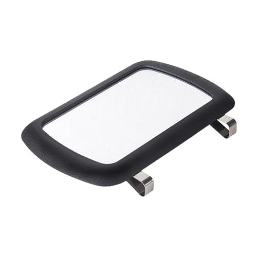 6.6 x 4.3 Inch Sun Visor Vanity Mirror, Black