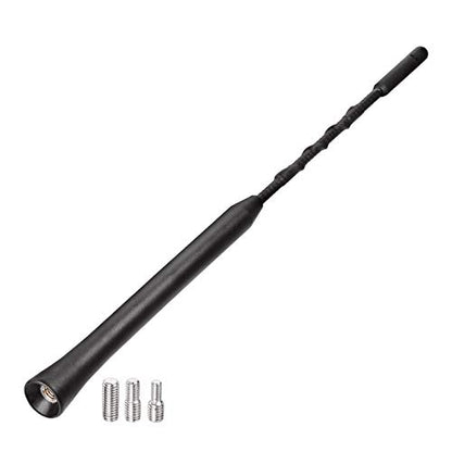 Bingfu 범용 차량 루프 마운트 고무 자동차 안테나 교체 돛대 22.9cm(9인치) 차량 FM AM 스테레오 범용 루프 장착 안테나